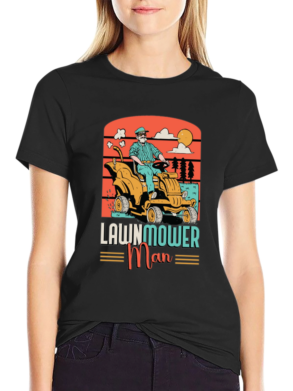 Lawnmower Man Graphic Tee - Retro Style