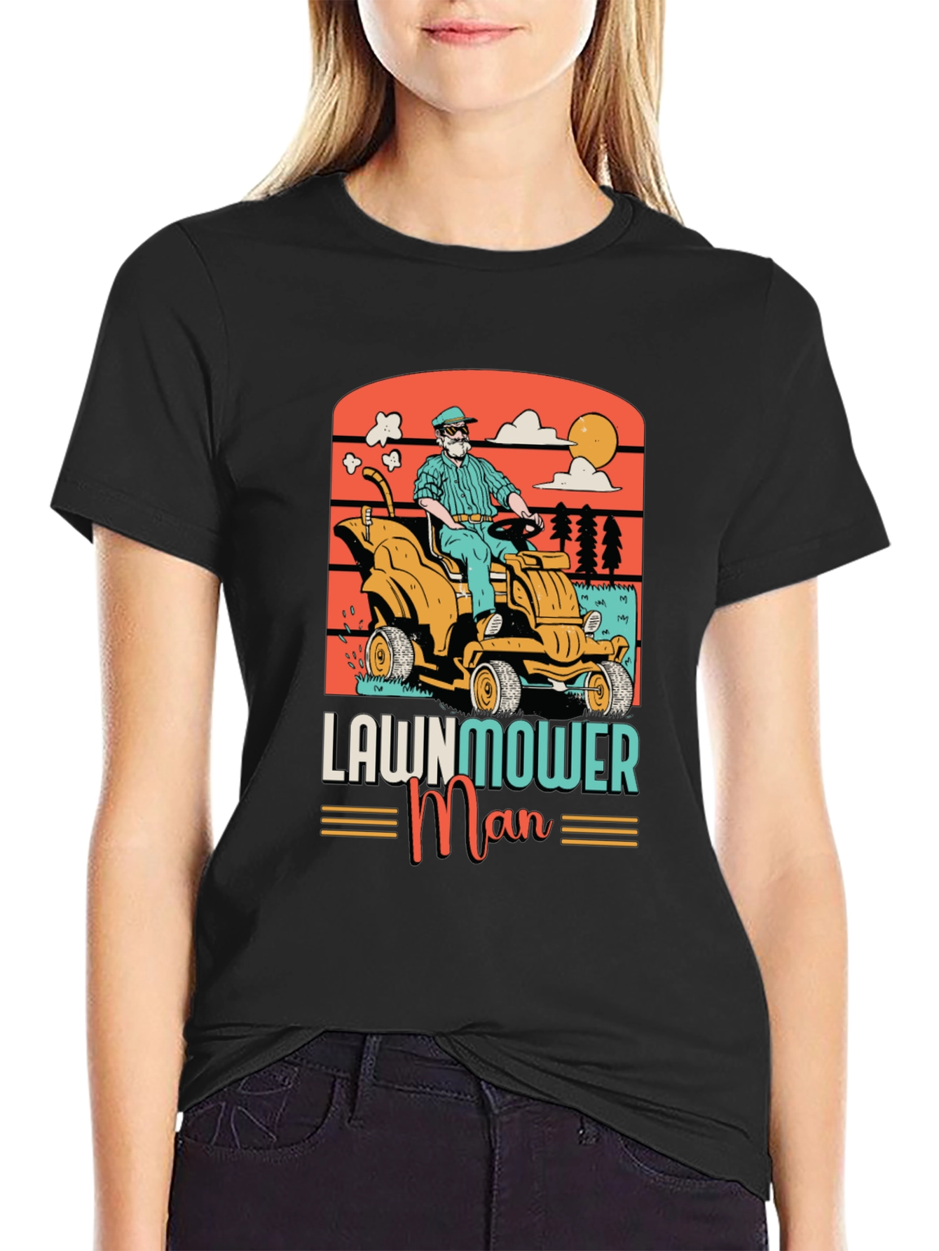 Lawnmower Man Graphic Tee - Retro Style