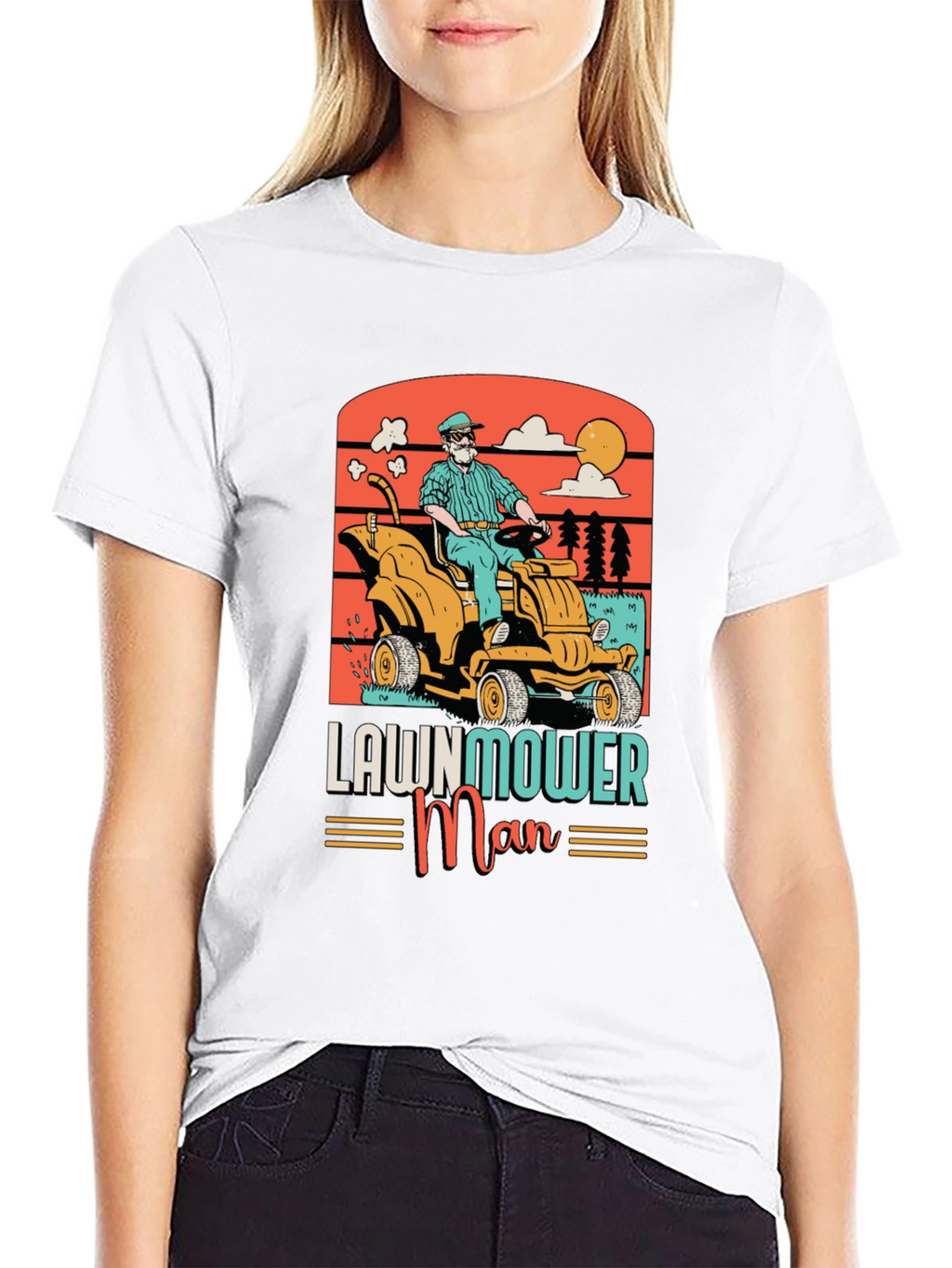 Lawnmower Man Graphic Tee - Retro Style