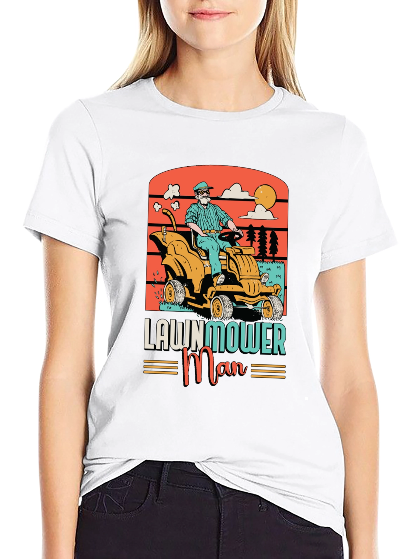 Lawnmower Man Graphic Tee - Retro Style