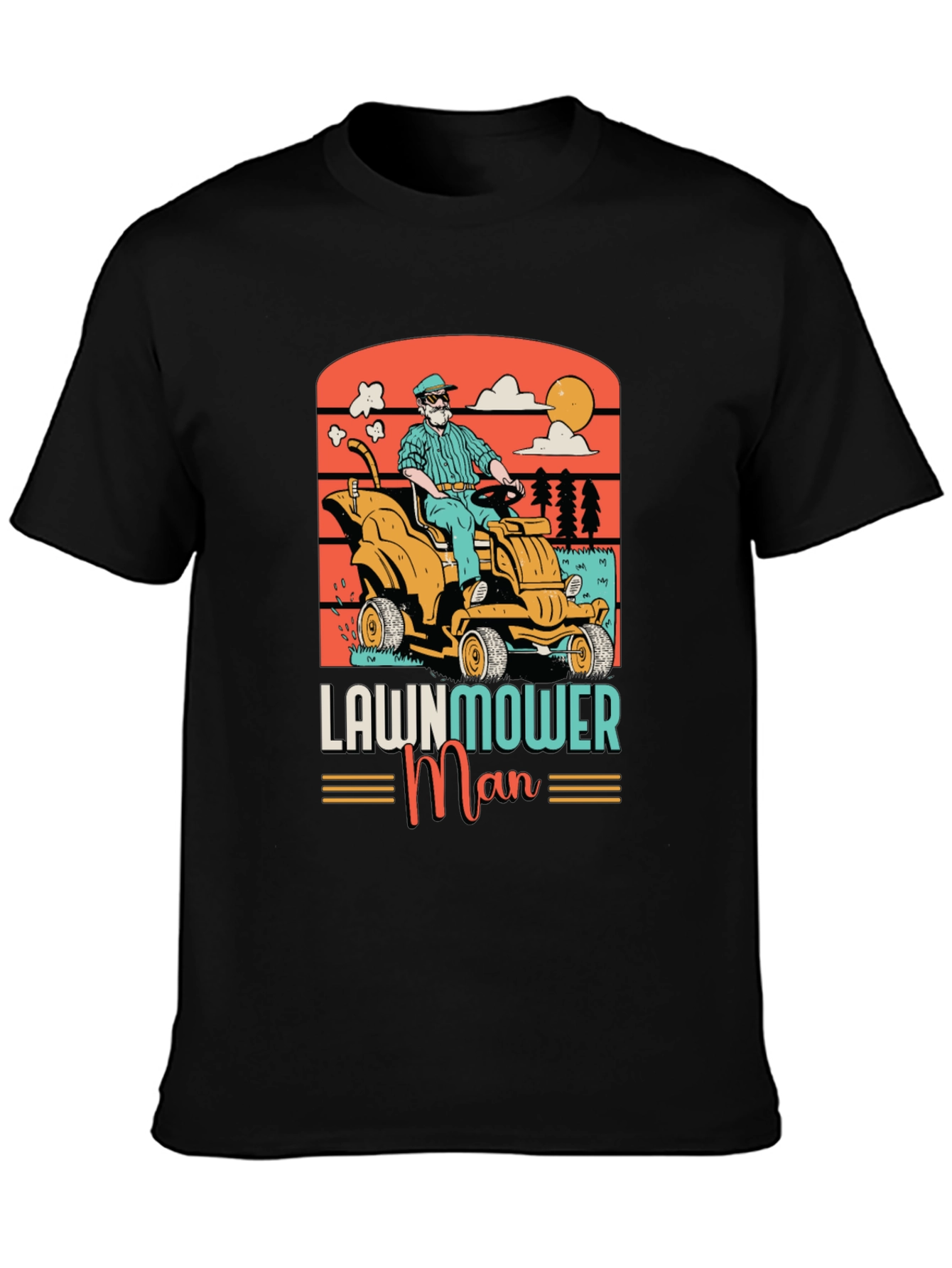 Lawnmower Man Graphic Tee - Retro Style