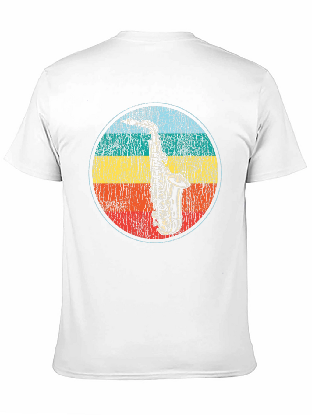 Retro Saxophone Graphic T-Shirt