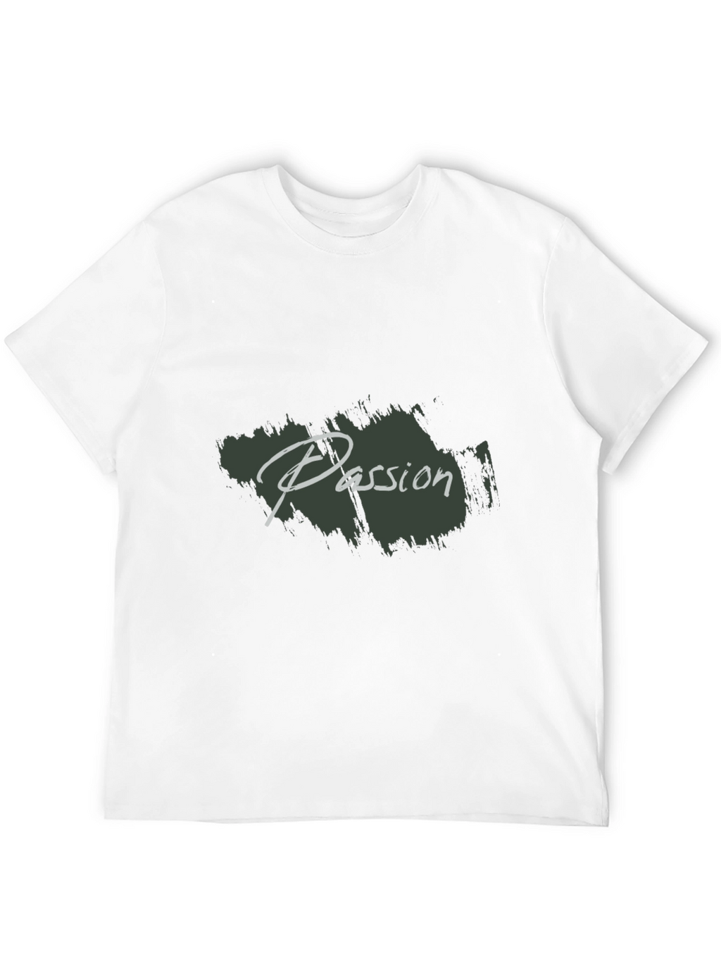 Mens Black Passion Print Crew Neck T-Shirt