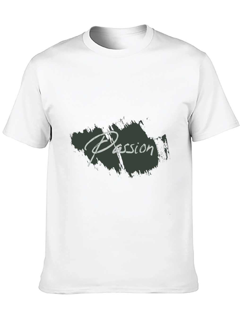 Mens Black Passion Print Crew Neck T-Shirt
