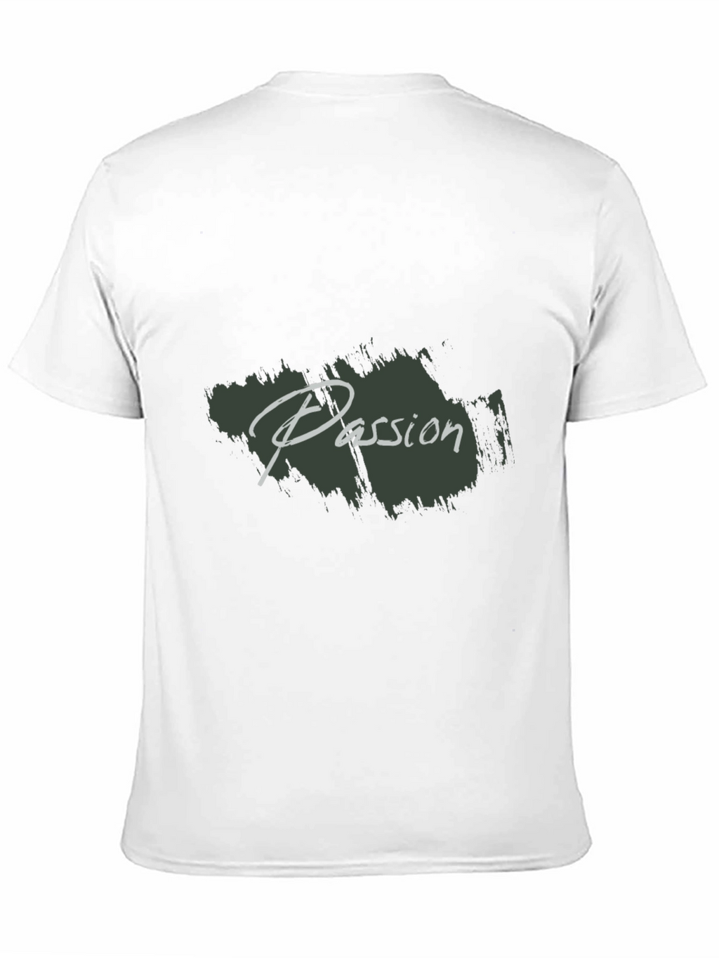 Mens Black Passion Print Crew Neck T-Shirt