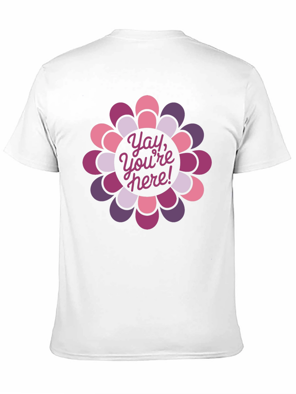 Yay Youre Here! Floral Graphic Tee