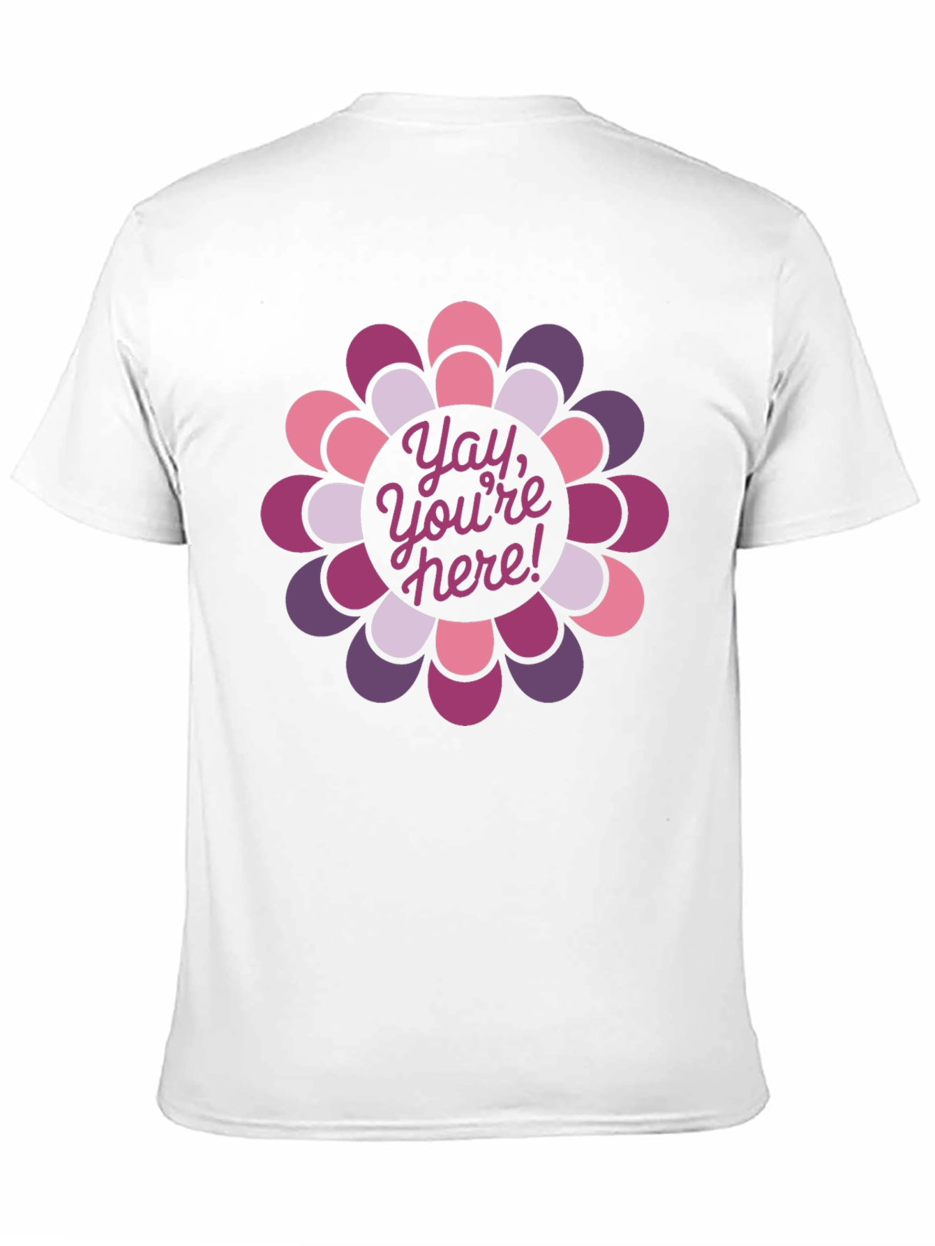Yay Youre Here! Floral Graphic Tee