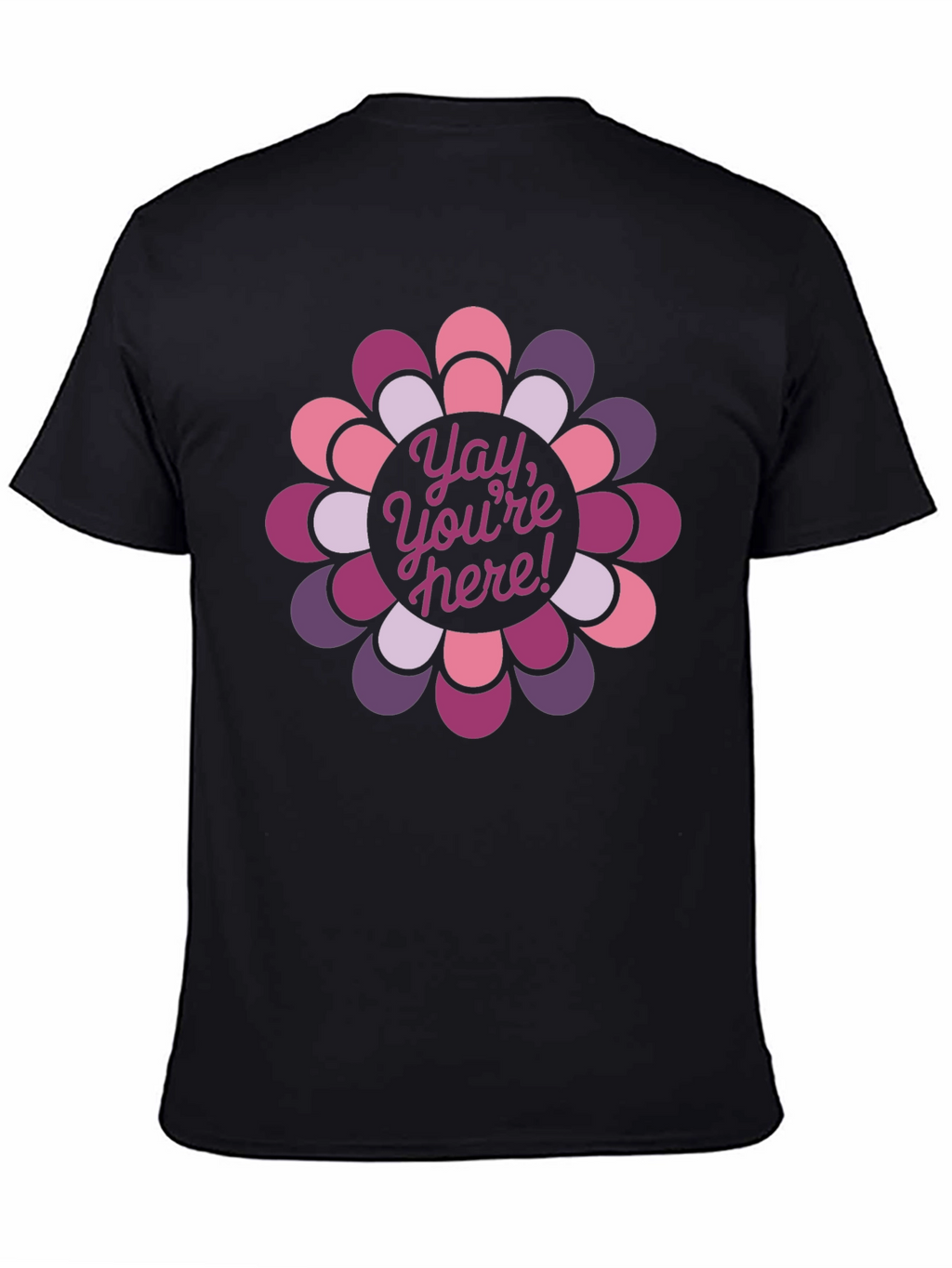 Yay Youre Here! Floral Graphic Tee