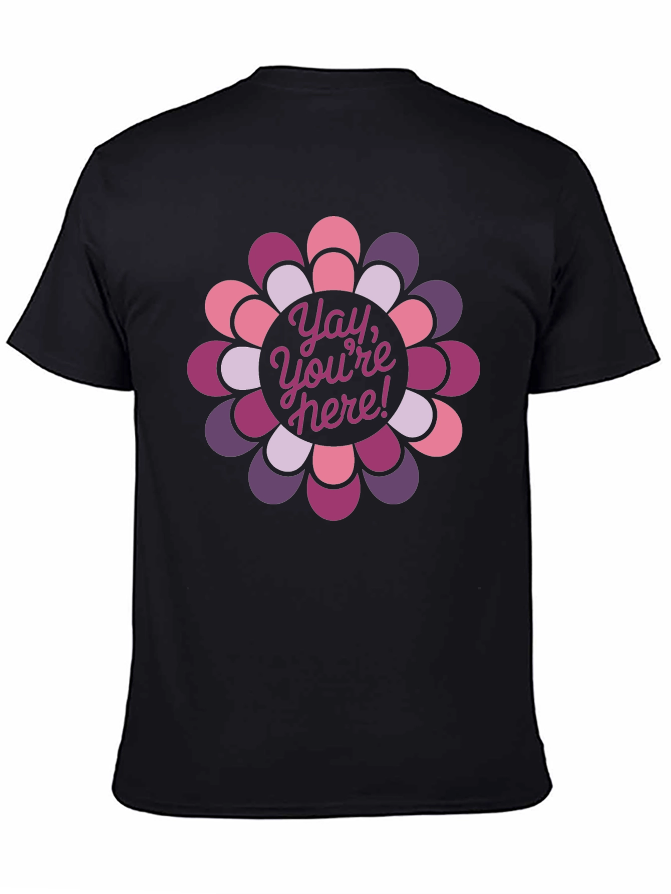 Yay Youre Here! Floral Graphic Tee