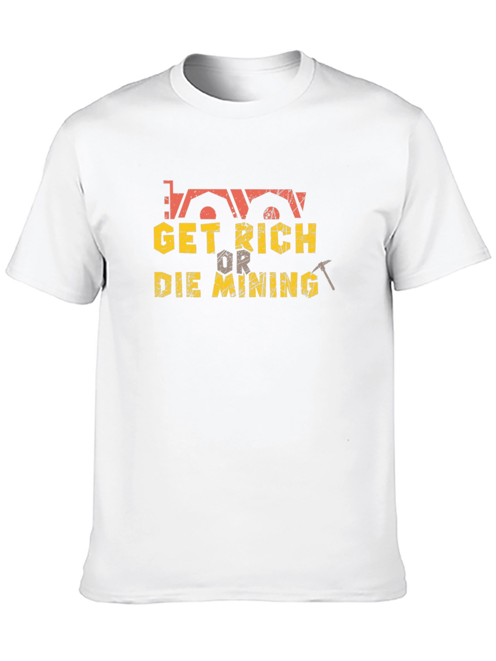 Get Rich or Die Mining T-Shirt - Black