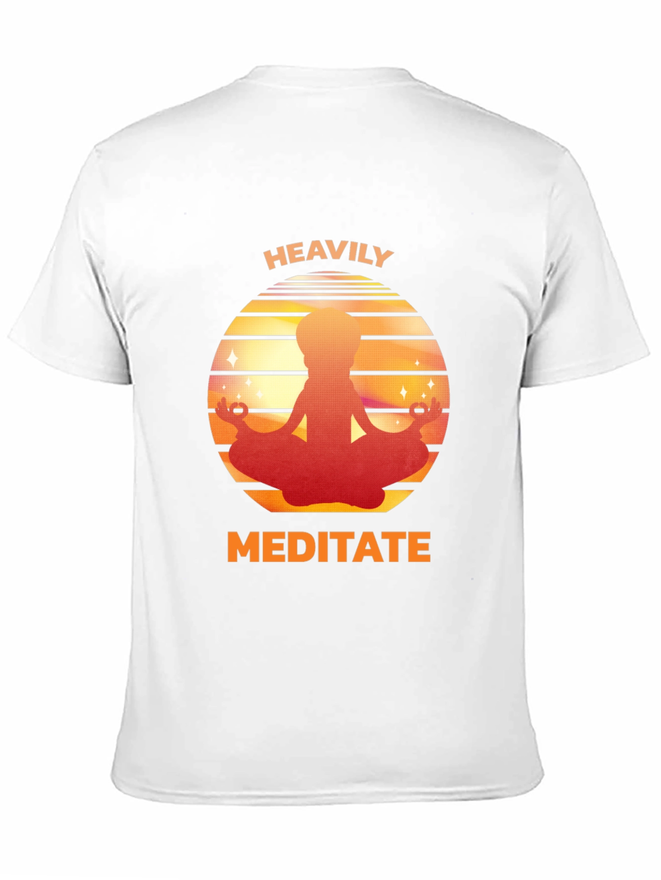Heavily Meditate Graphic Tee - Relaxed Fit