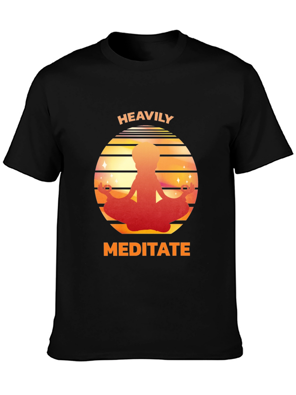 Heavily Meditate Graphic Tee - Relaxed Fit