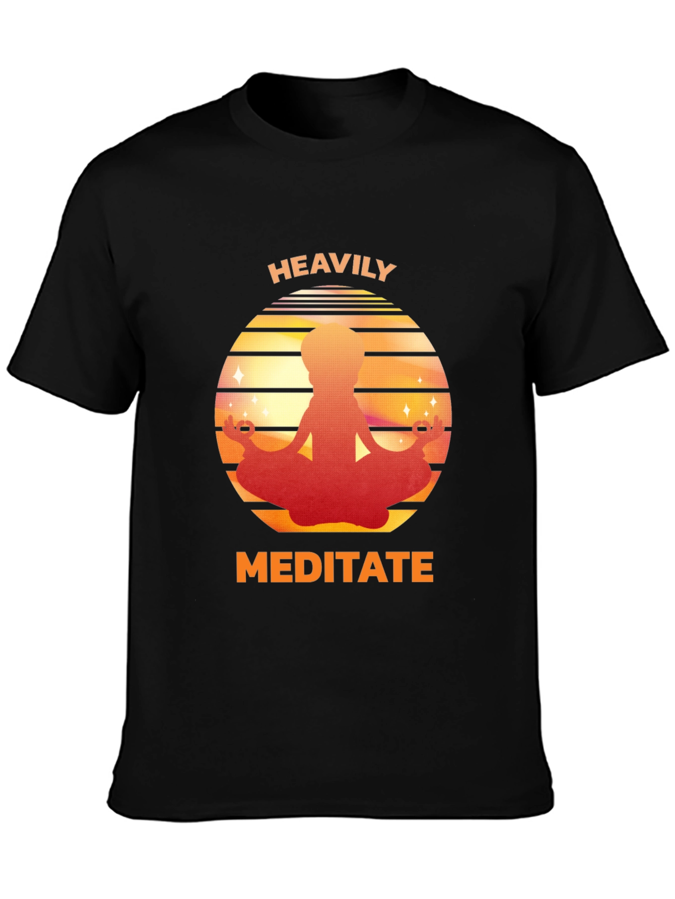 Heavily Meditate Graphic Tee - Relaxed Fit