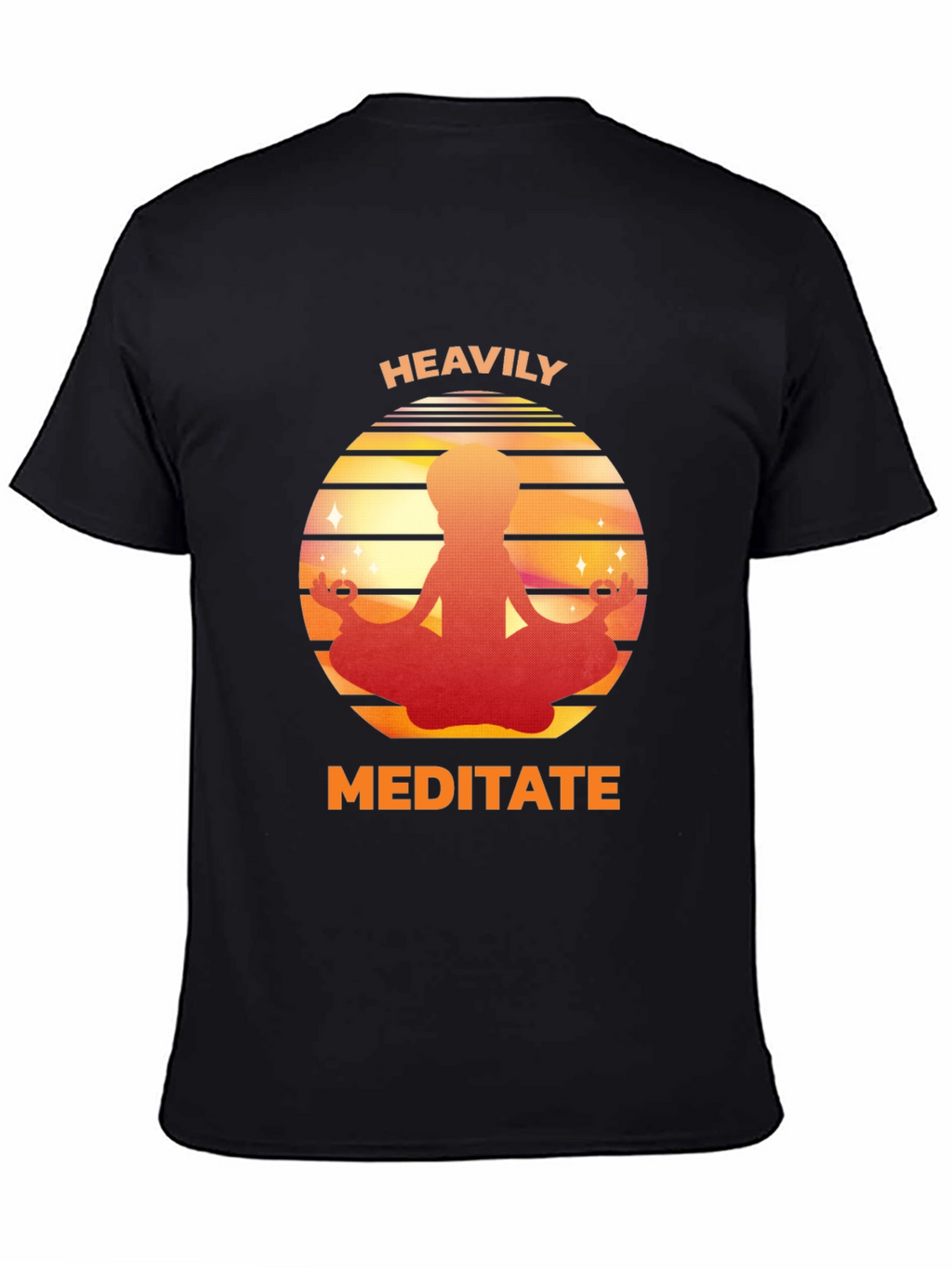 Heavily Meditate Graphic Tee - Relaxed Fit