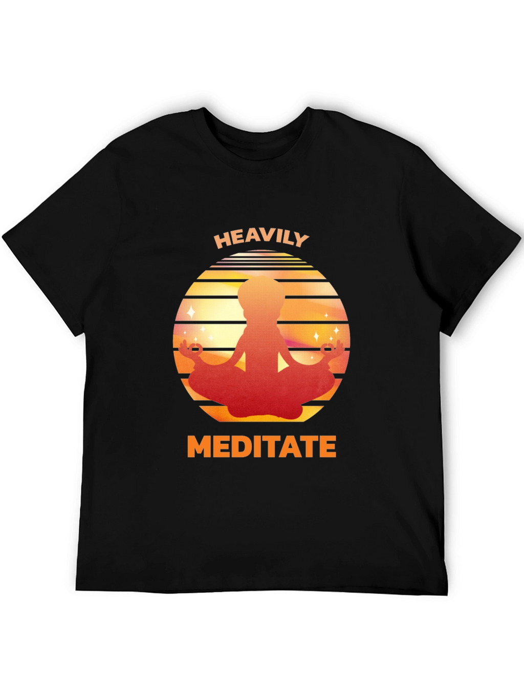 Heavily Meditate Graphic Tee - Relaxed Fit