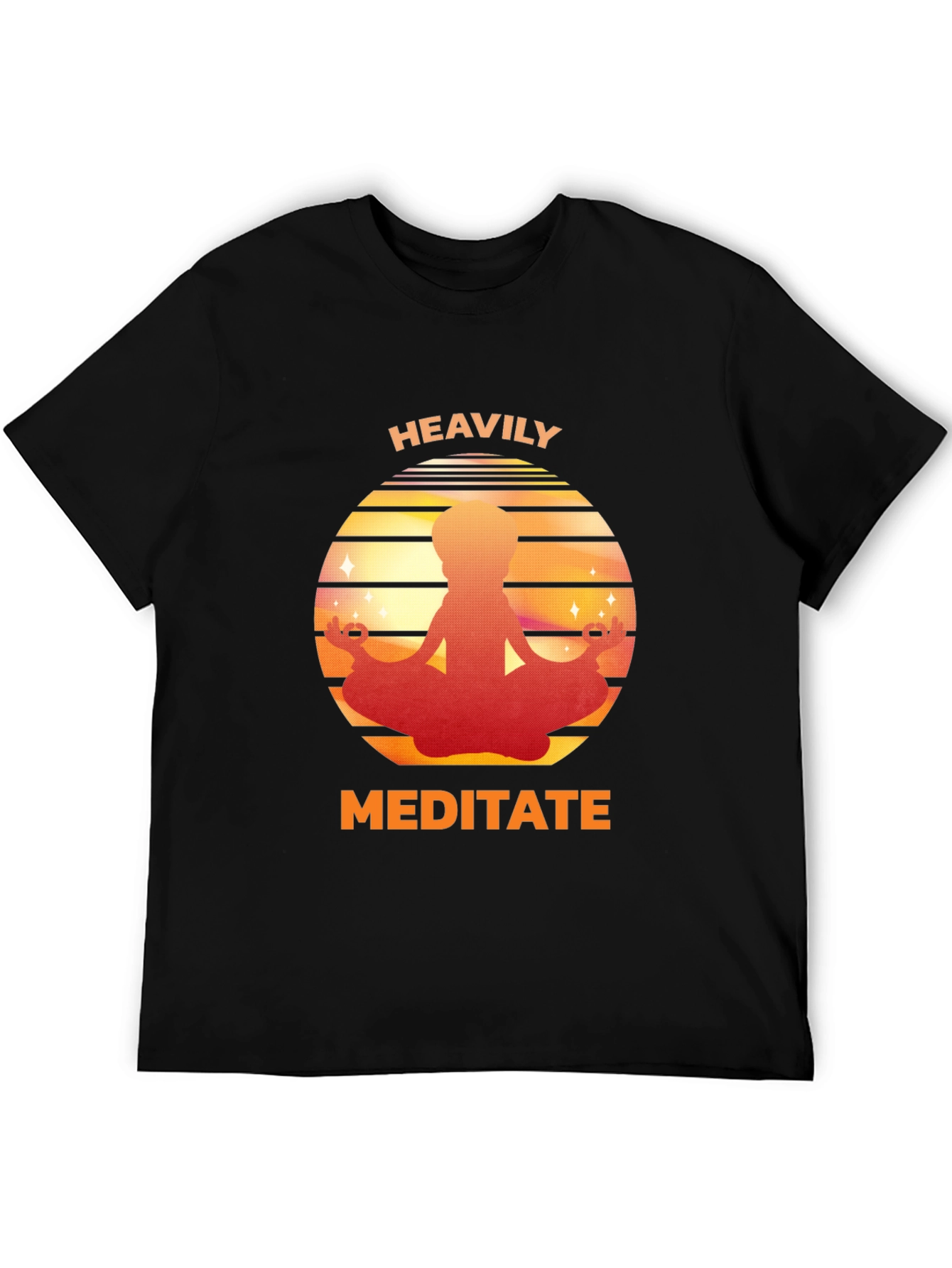 Heavily Meditate Graphic Tee - Relaxed Fit