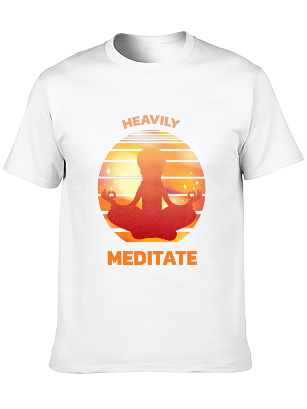 Heavily Meditate Graphic Tee - Relaxed Fit