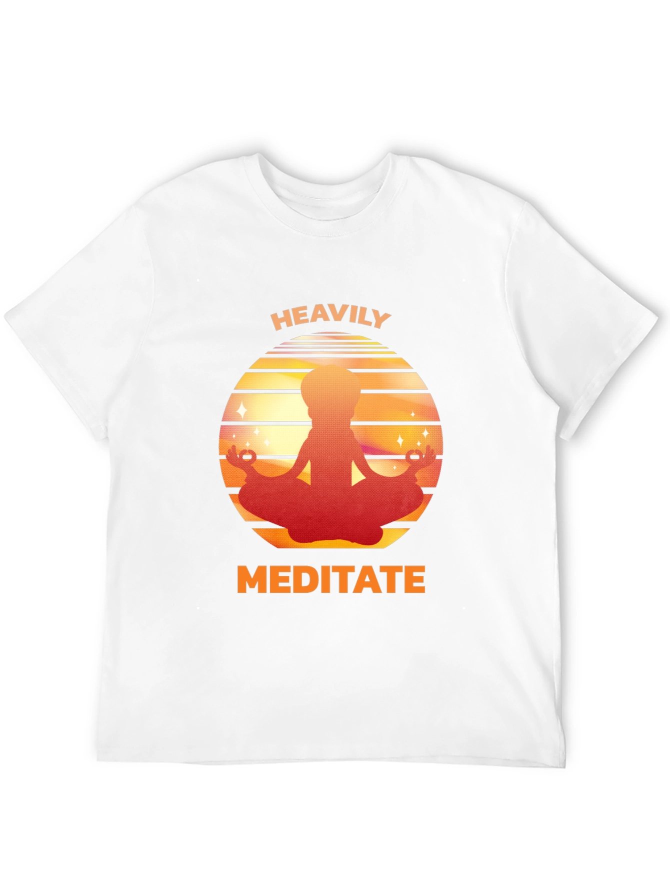Heavily Meditate Graphic Tee - Relaxed Fit