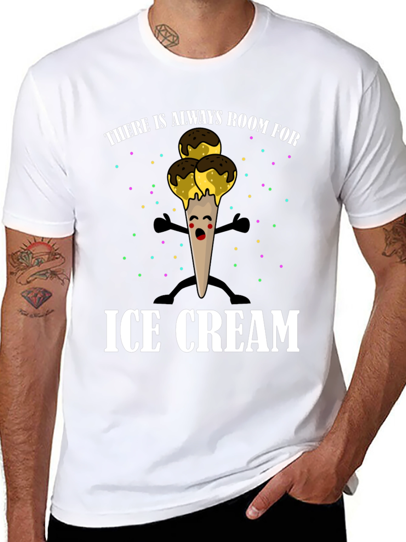 Ice Cream Graphic T-Shirt - Always Room!