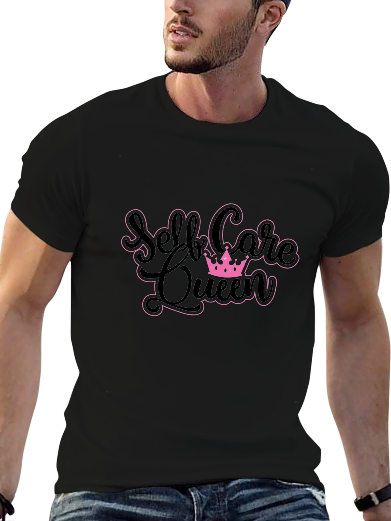 Self Care Queen T-Shirt - Black Cotton Tee