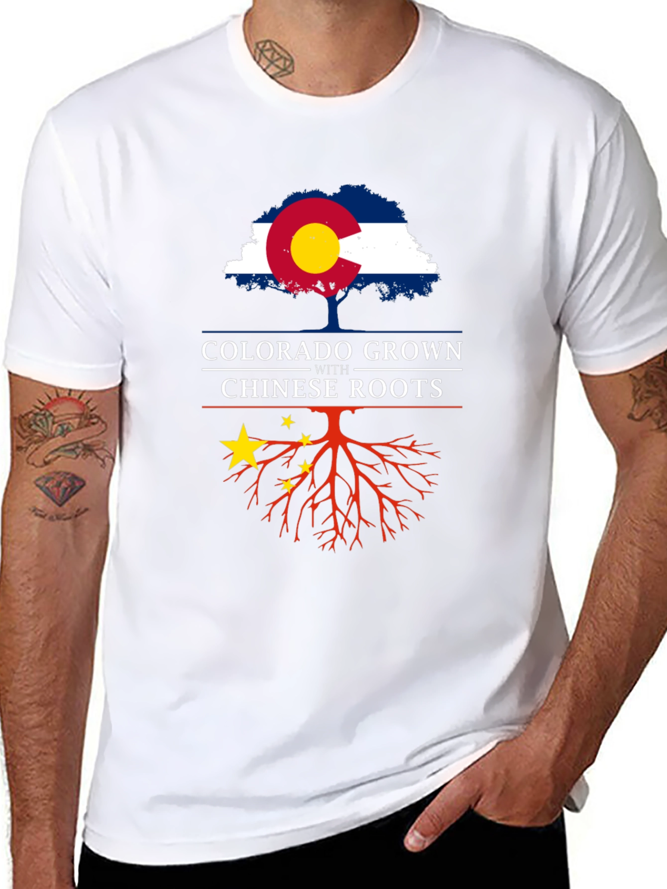 Colorado Grown With Chinese Roots T-Shirt
