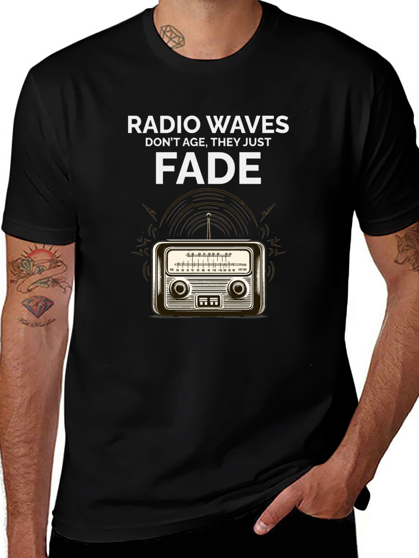 Radio Waves T-Shirt: Vintage Inspired Graphic Tee