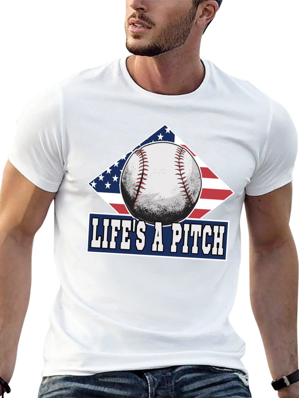 Lifes A Pitch Baseball T-Shirt