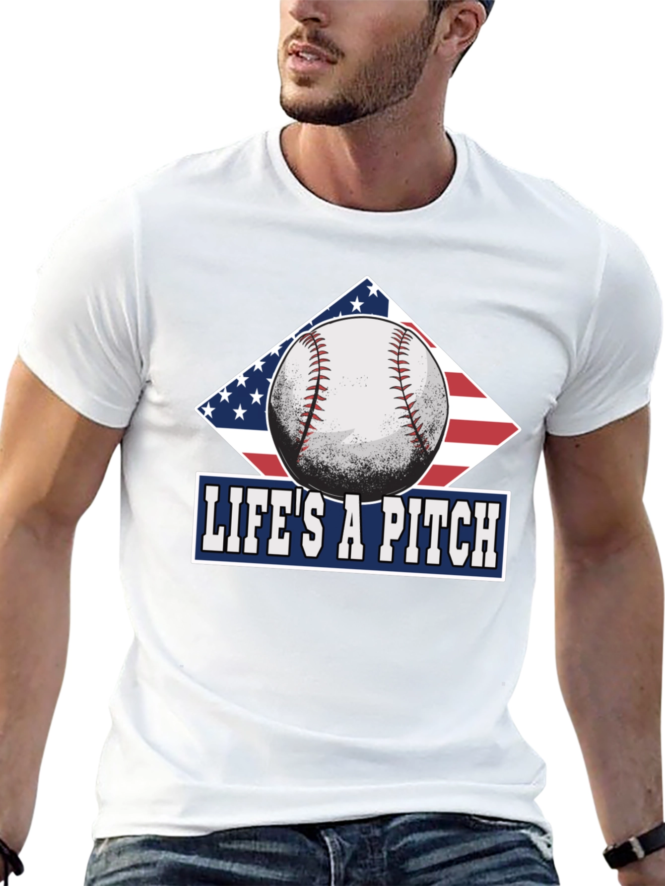 Lifes A Pitch Baseball T-Shirt