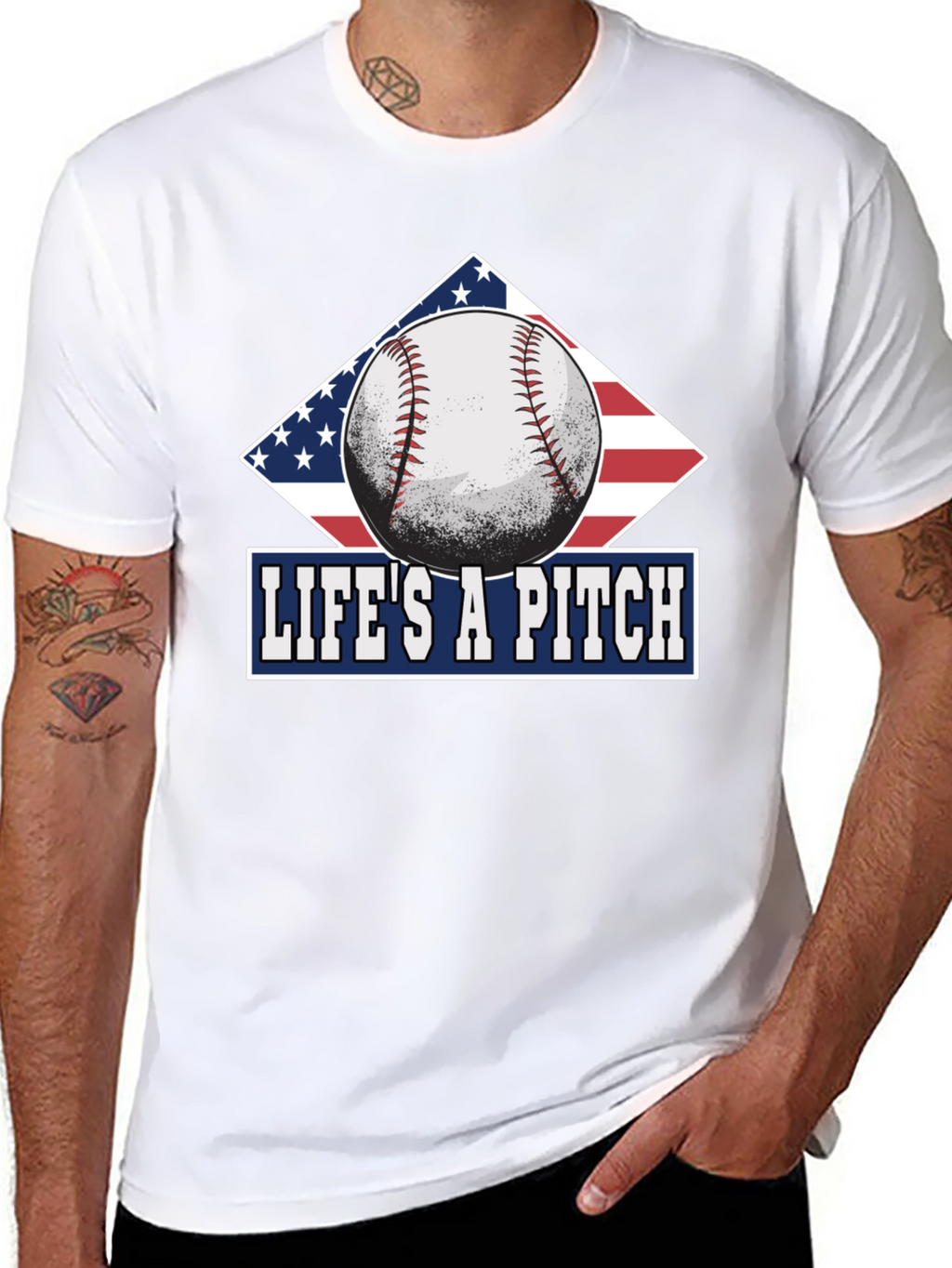Lifes A Pitch Baseball T-Shirt