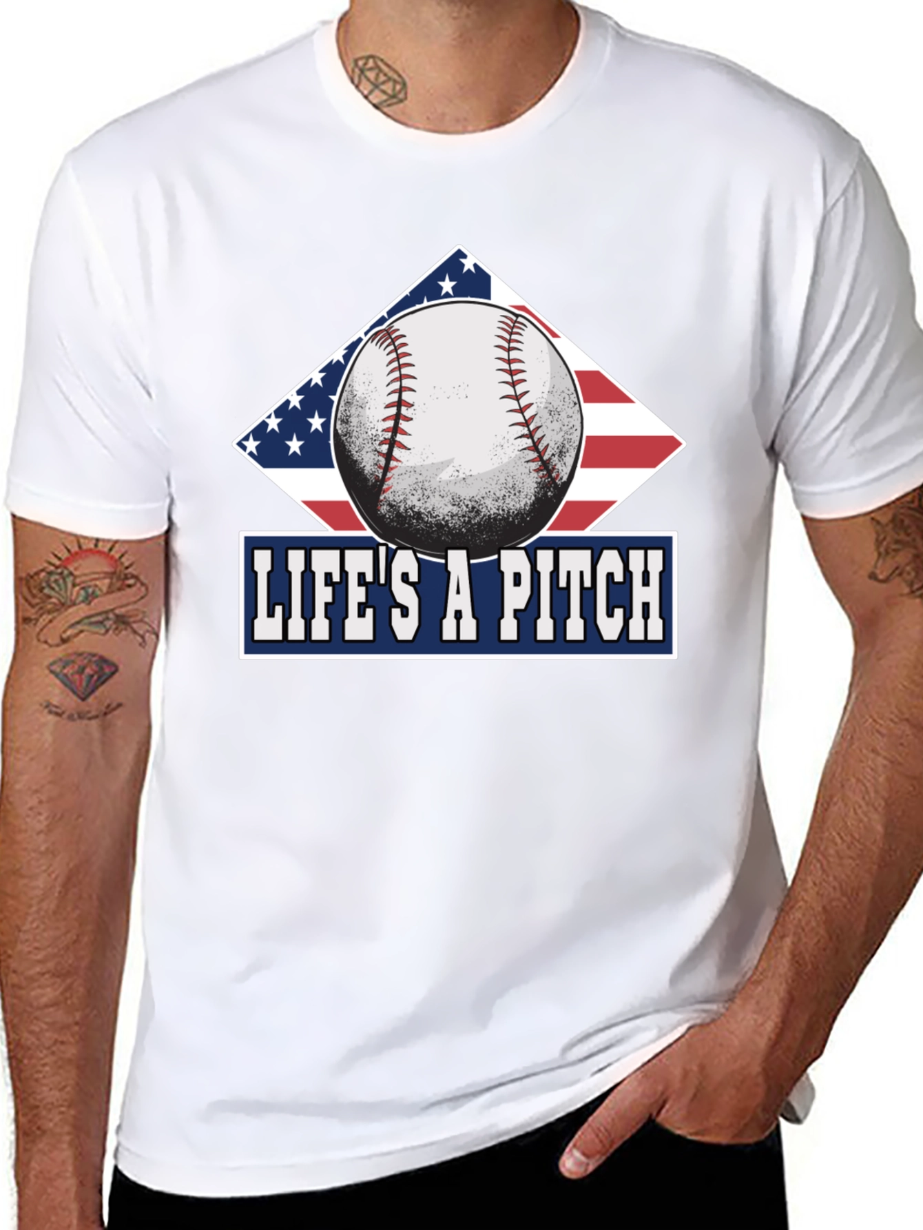 Lifes A Pitch Baseball T-Shirt