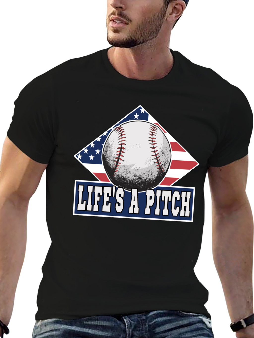 Lifes A Pitch Baseball T-Shirt