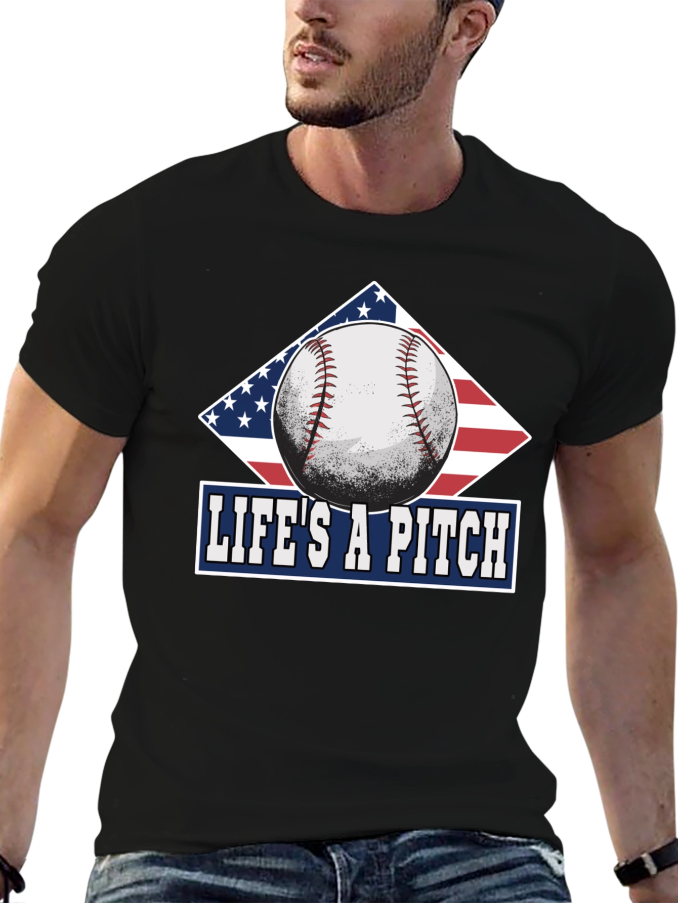 Lifes A Pitch Baseball T-Shirt