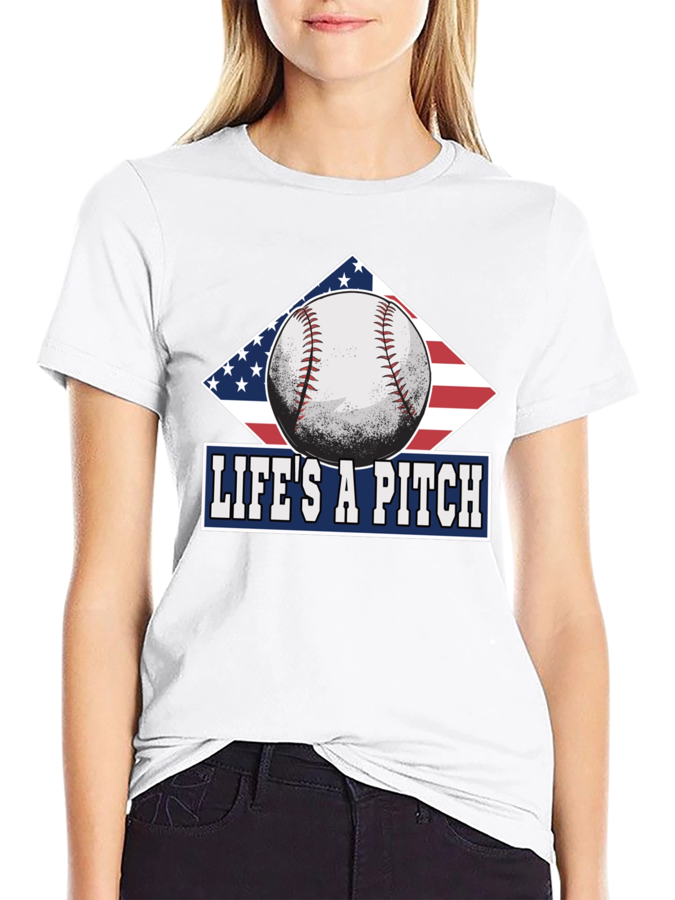 Lifes A Pitch Baseball T-Shirt