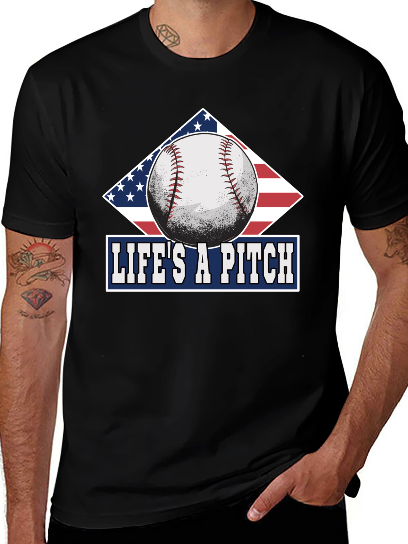 Lifes A Pitch Baseball T-Shirt