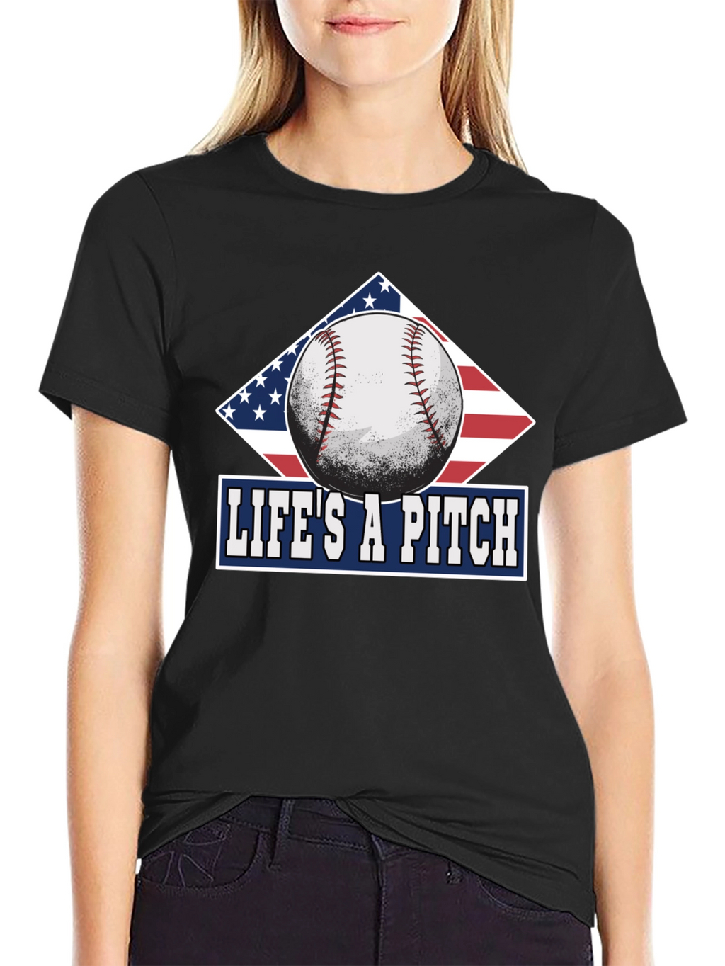 Lifes A Pitch Baseball T-Shirt