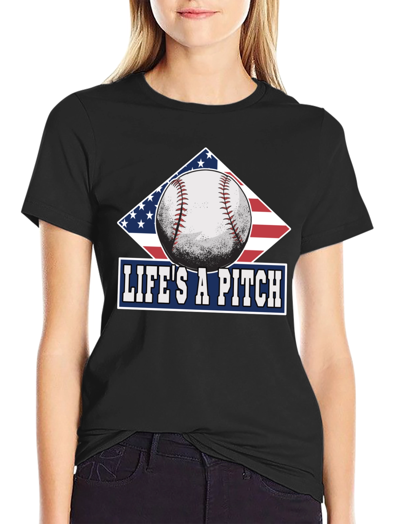 Lifes A Pitch Baseball T-Shirt