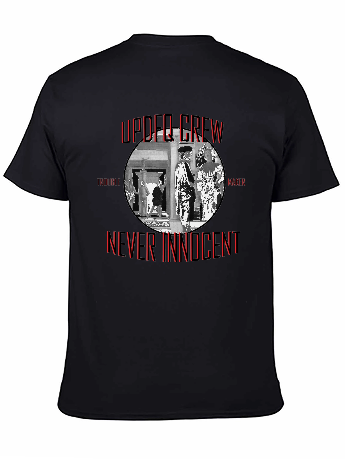 Upper Crew Never Innocent Black T-Shirt