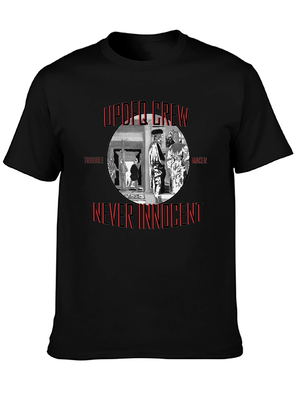 Upper Crew Never Innocent Black T-Shirt