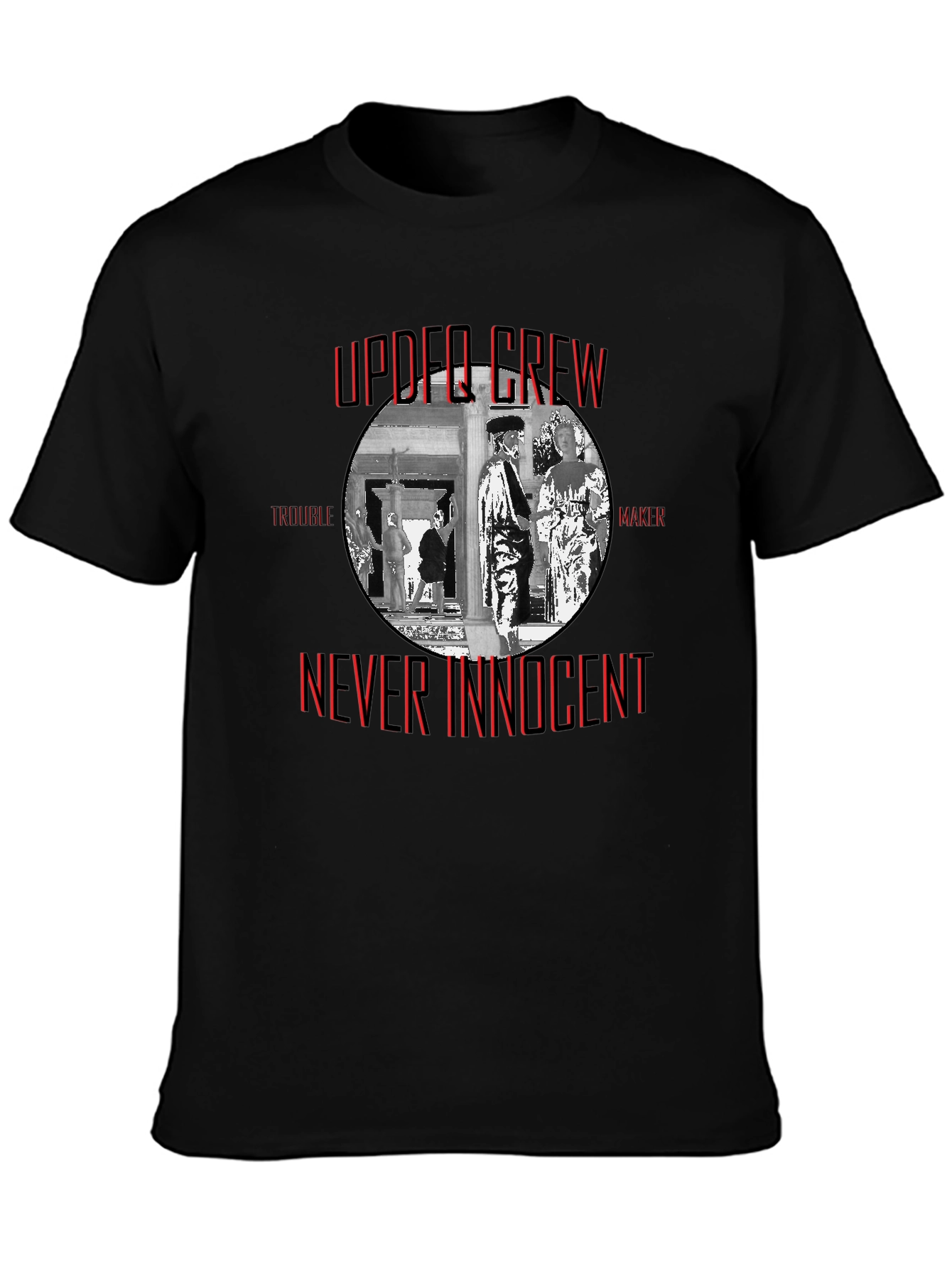 Upper Crew Never Innocent Black T-Shirt