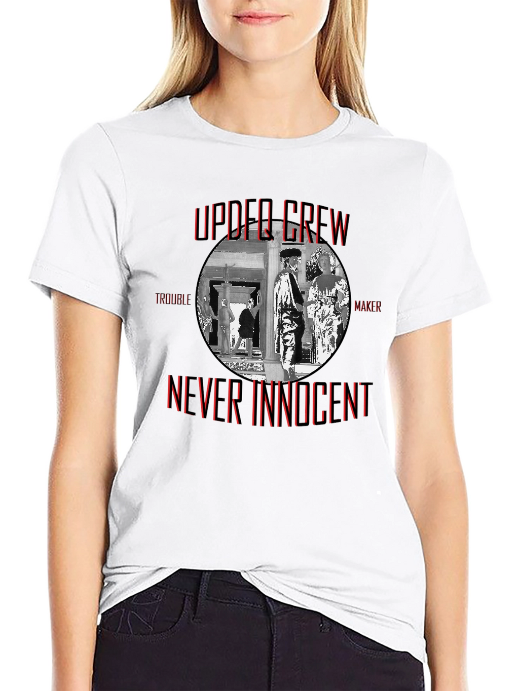 Upper Crew Never Innocent Black T-Shirt