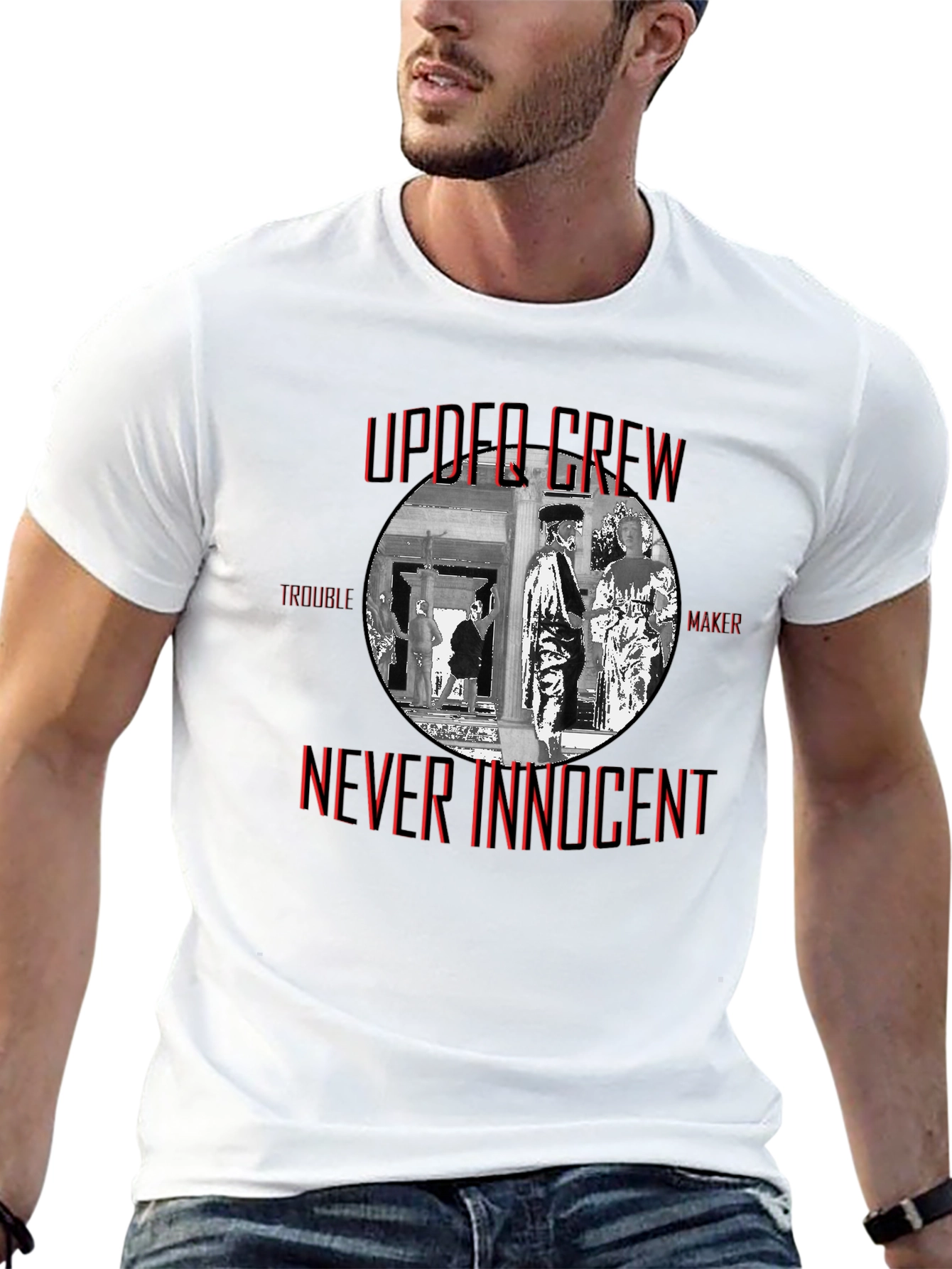 Upper Crew Never Innocent Black T-Shirt