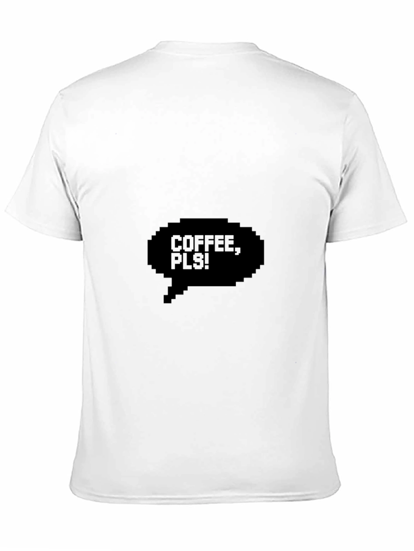 Coffee Pls! Pixel Black Graphic Tee