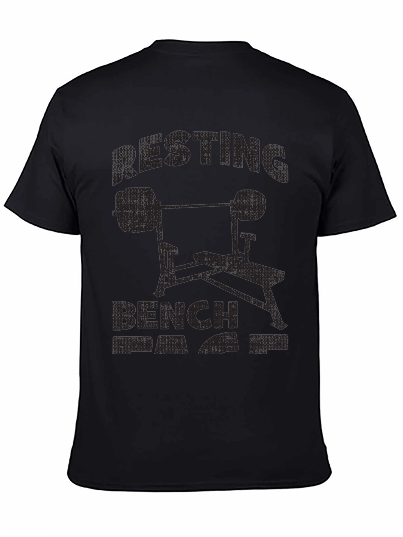 Resting Bench T-Shirt Black Gym Apparel