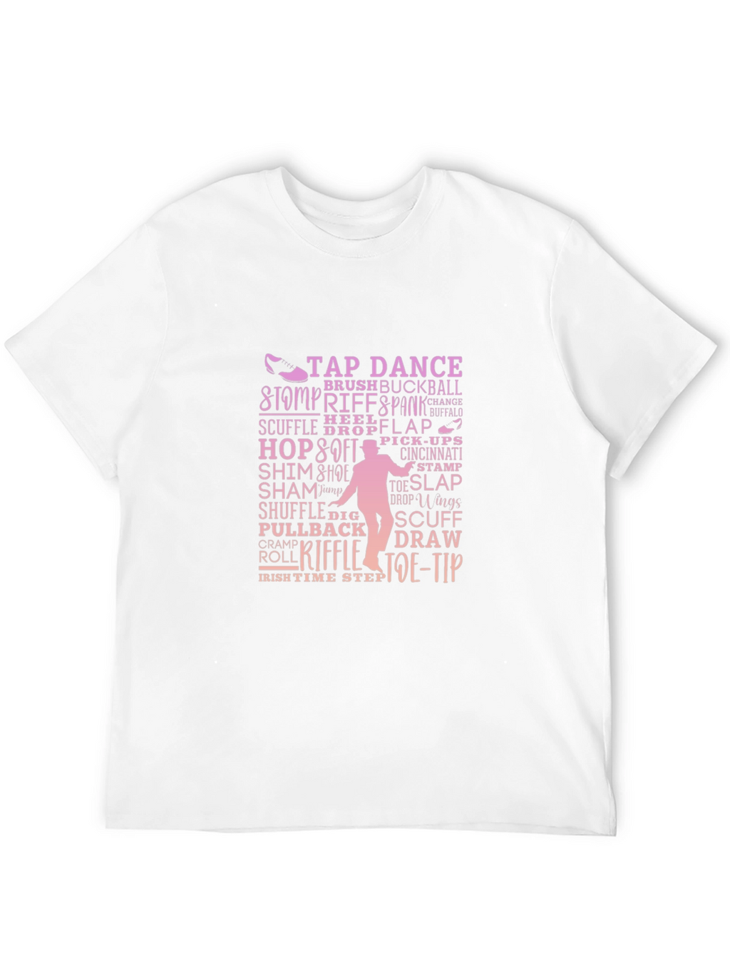 Tap Dance Terminology Black Graphic Tee Shirt