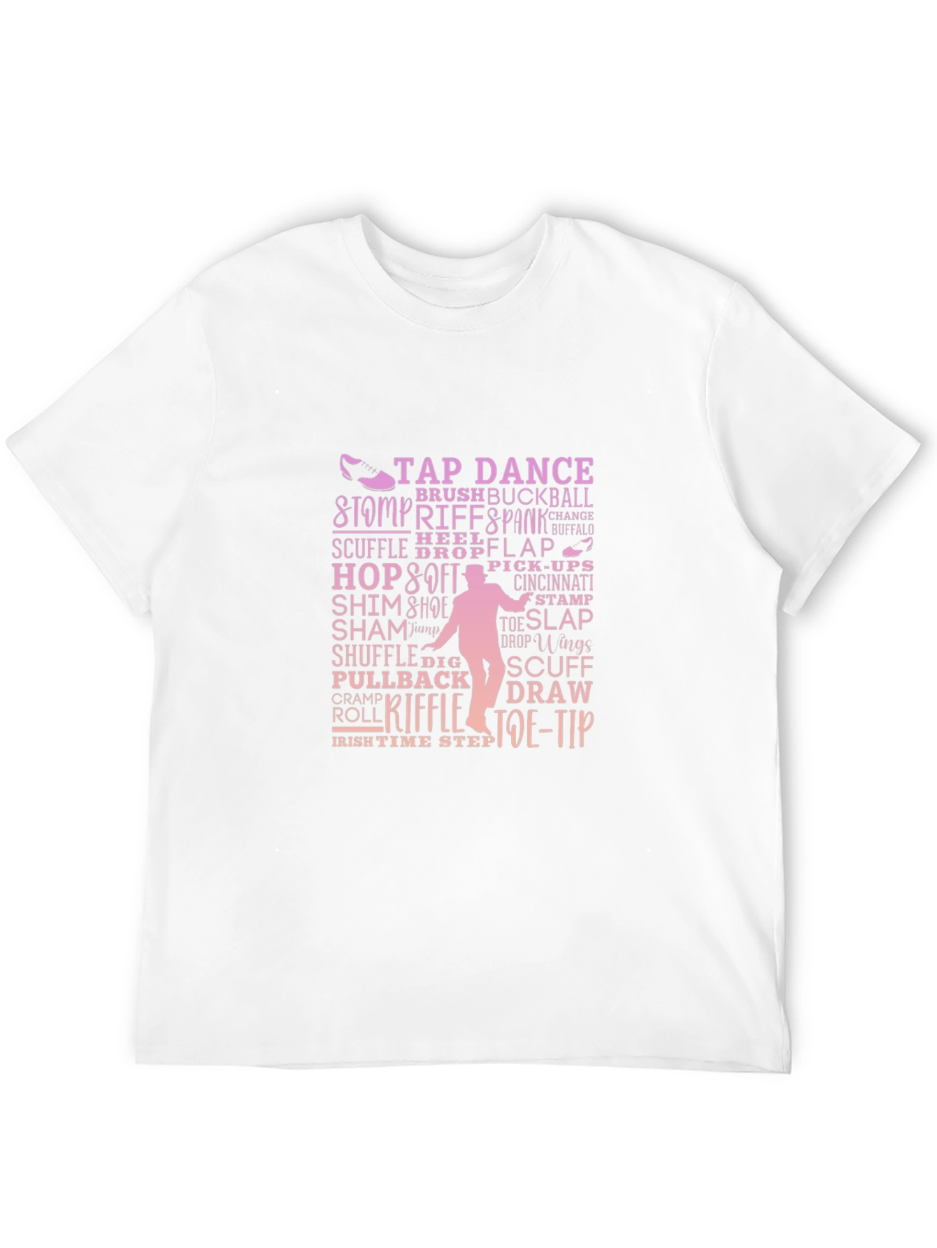 Tap Dance Terminology Black Graphic Tee Shirt