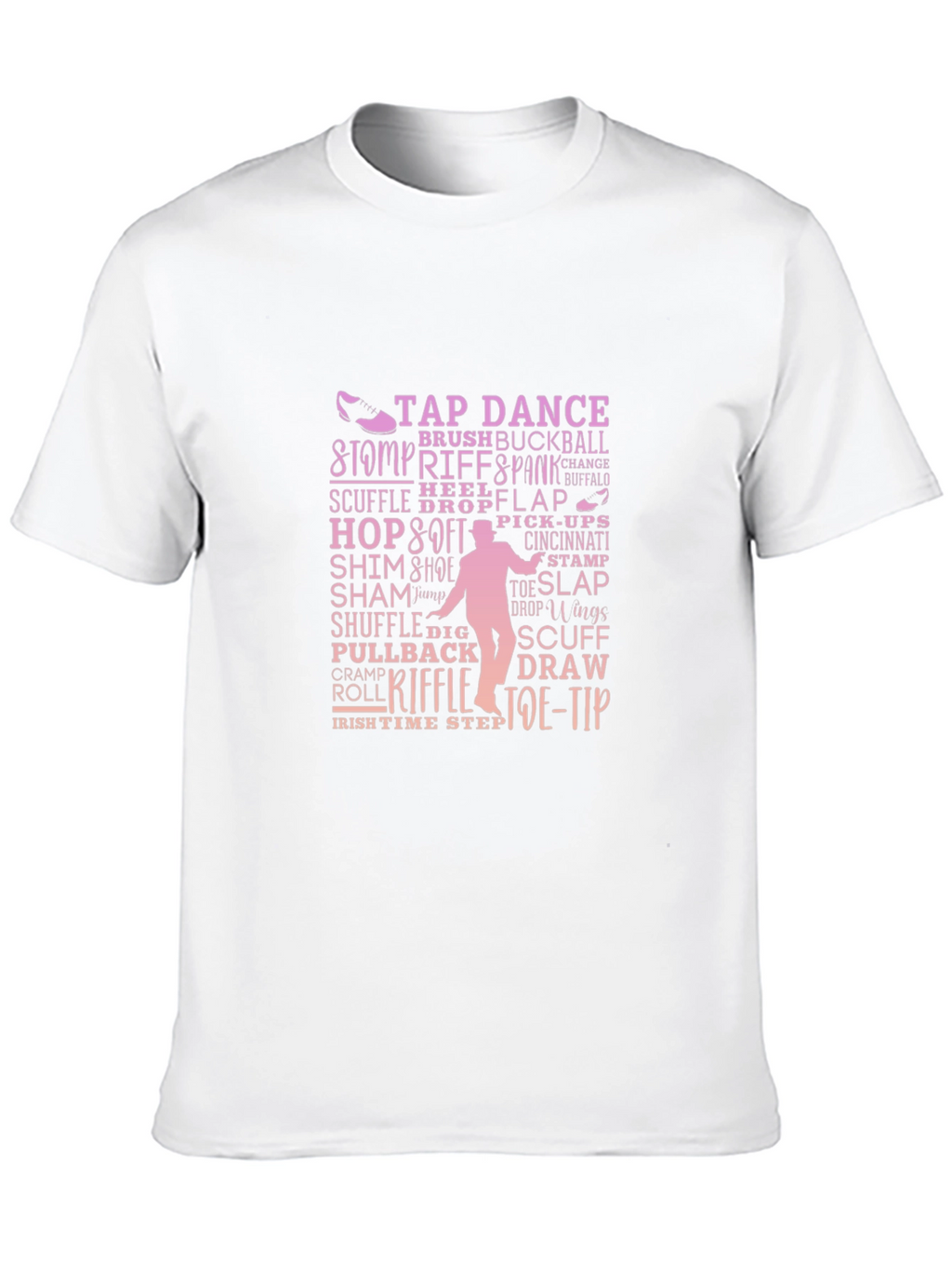 Tap Dance Terminology Black Graphic Tee Shirt