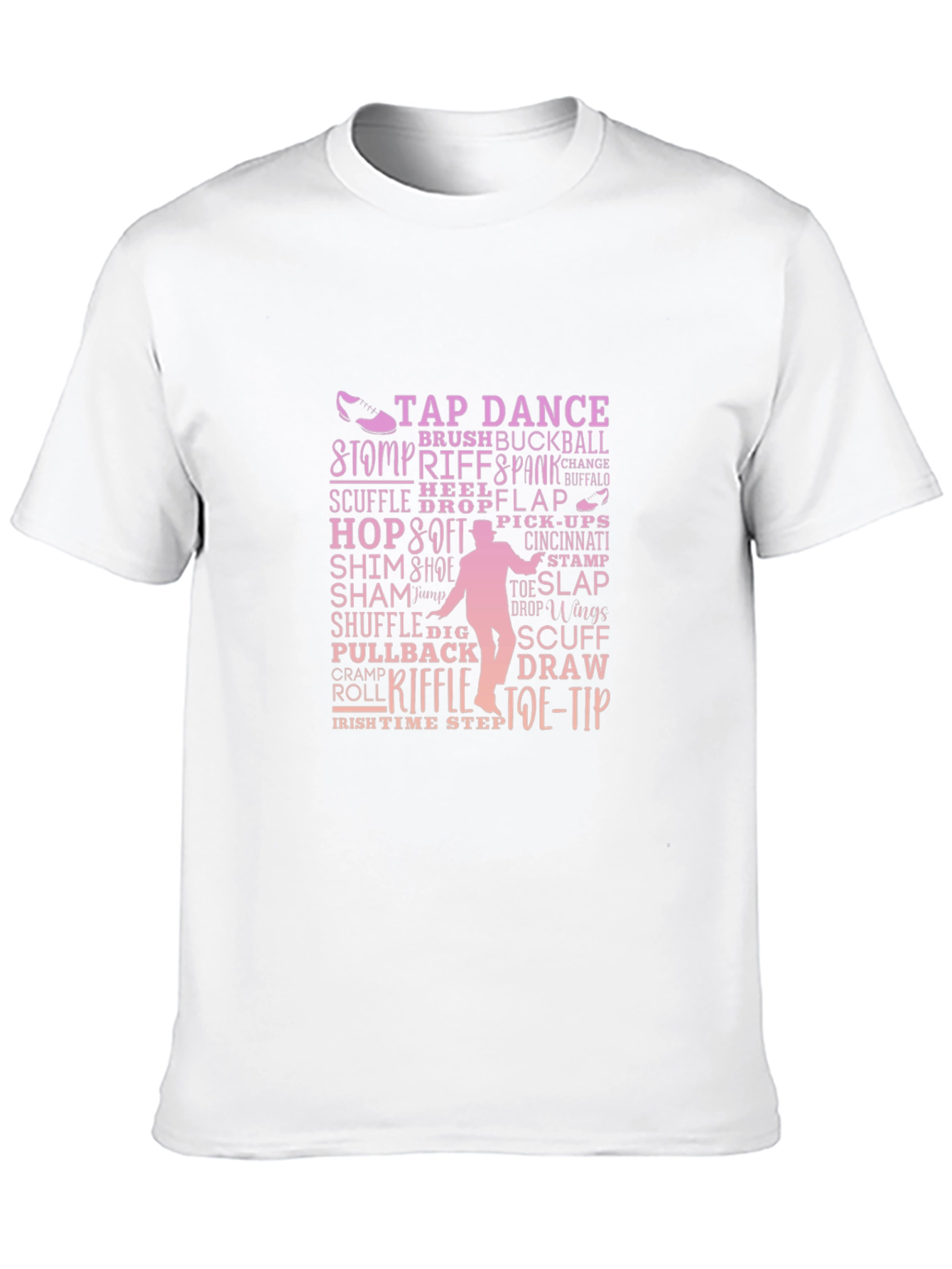 Tap Dance Terminology Black Graphic Tee Shirt