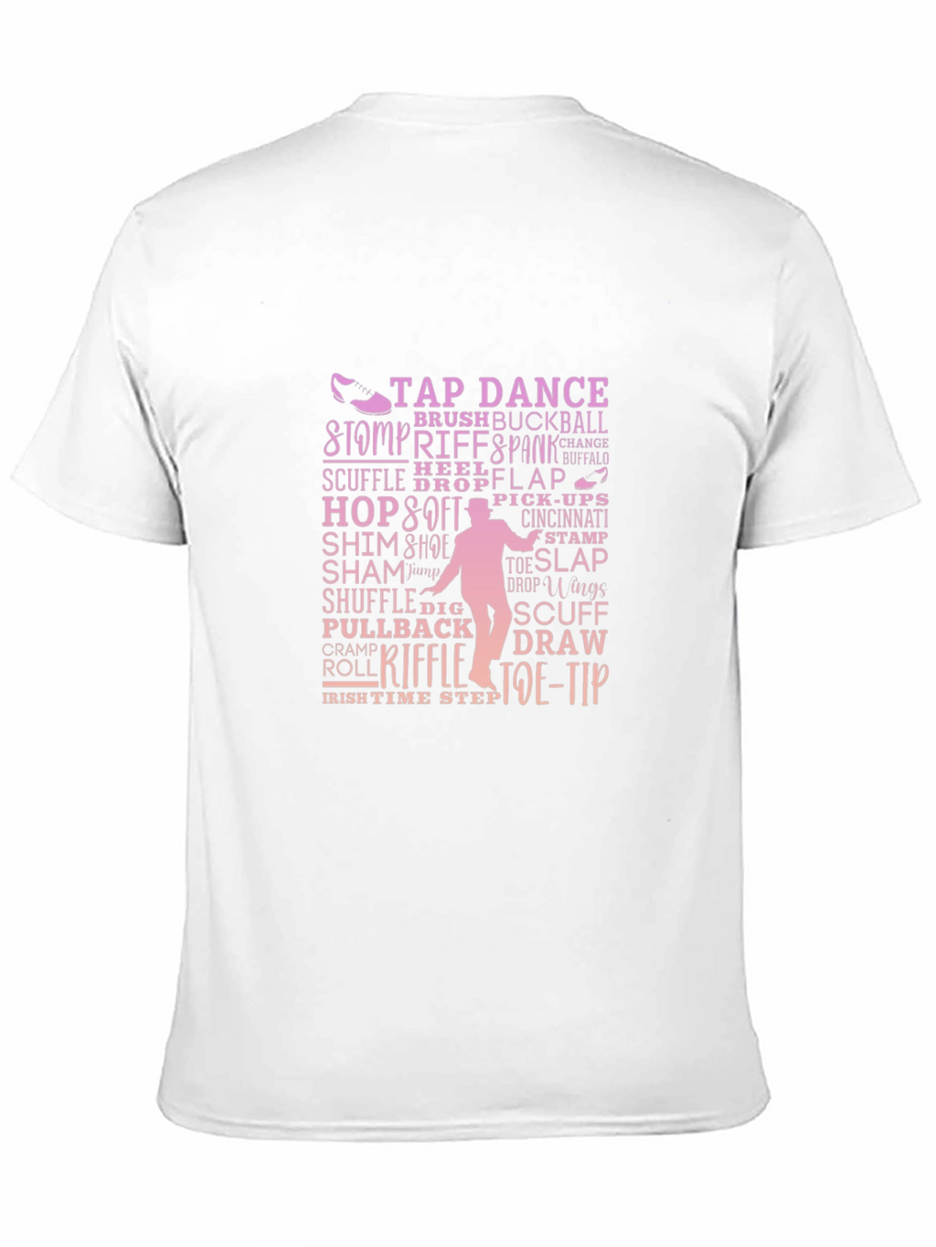 Tap Dance Terminology Black Graphic Tee Shirt
