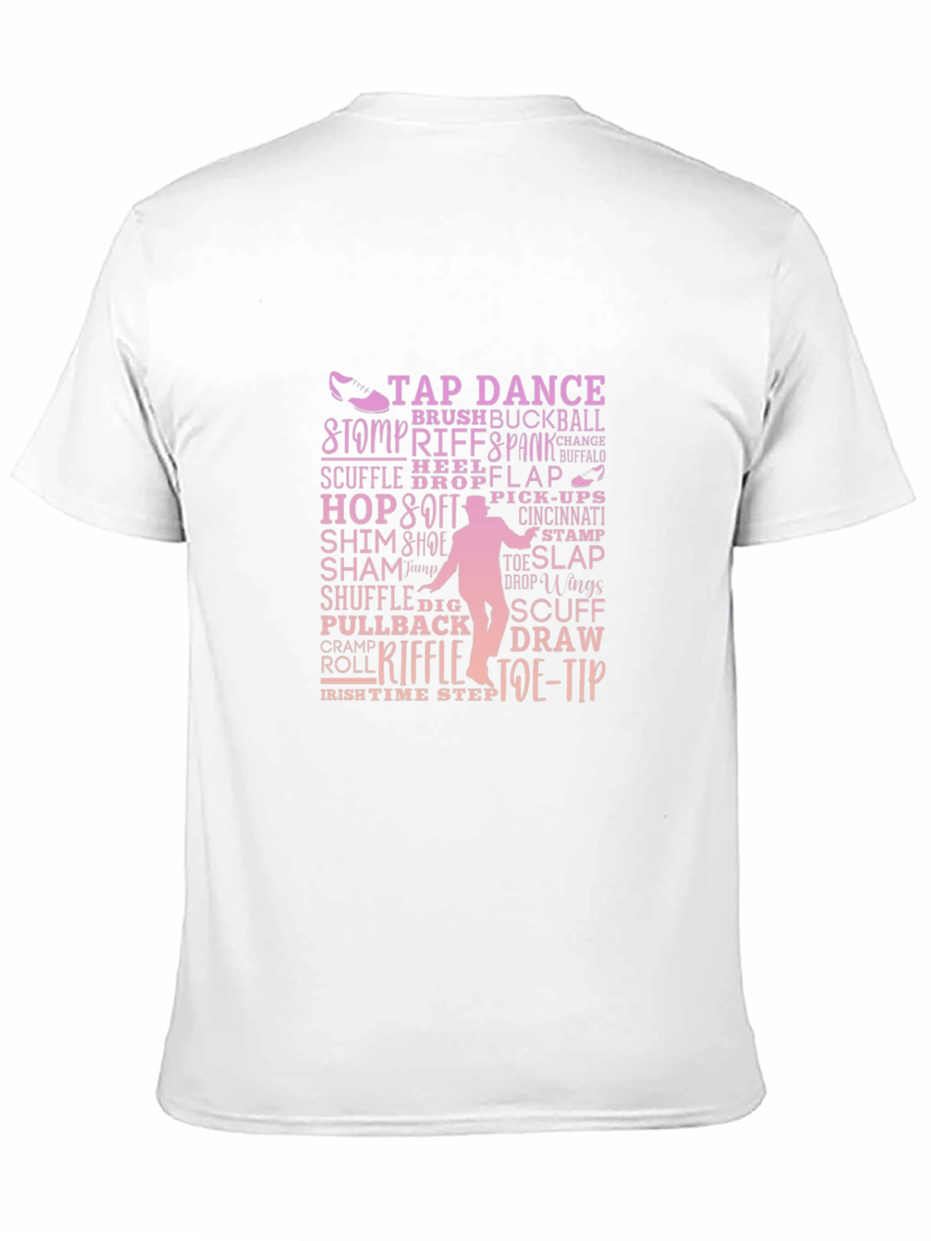 Tap Dance Terminology Black Graphic Tee Shirt