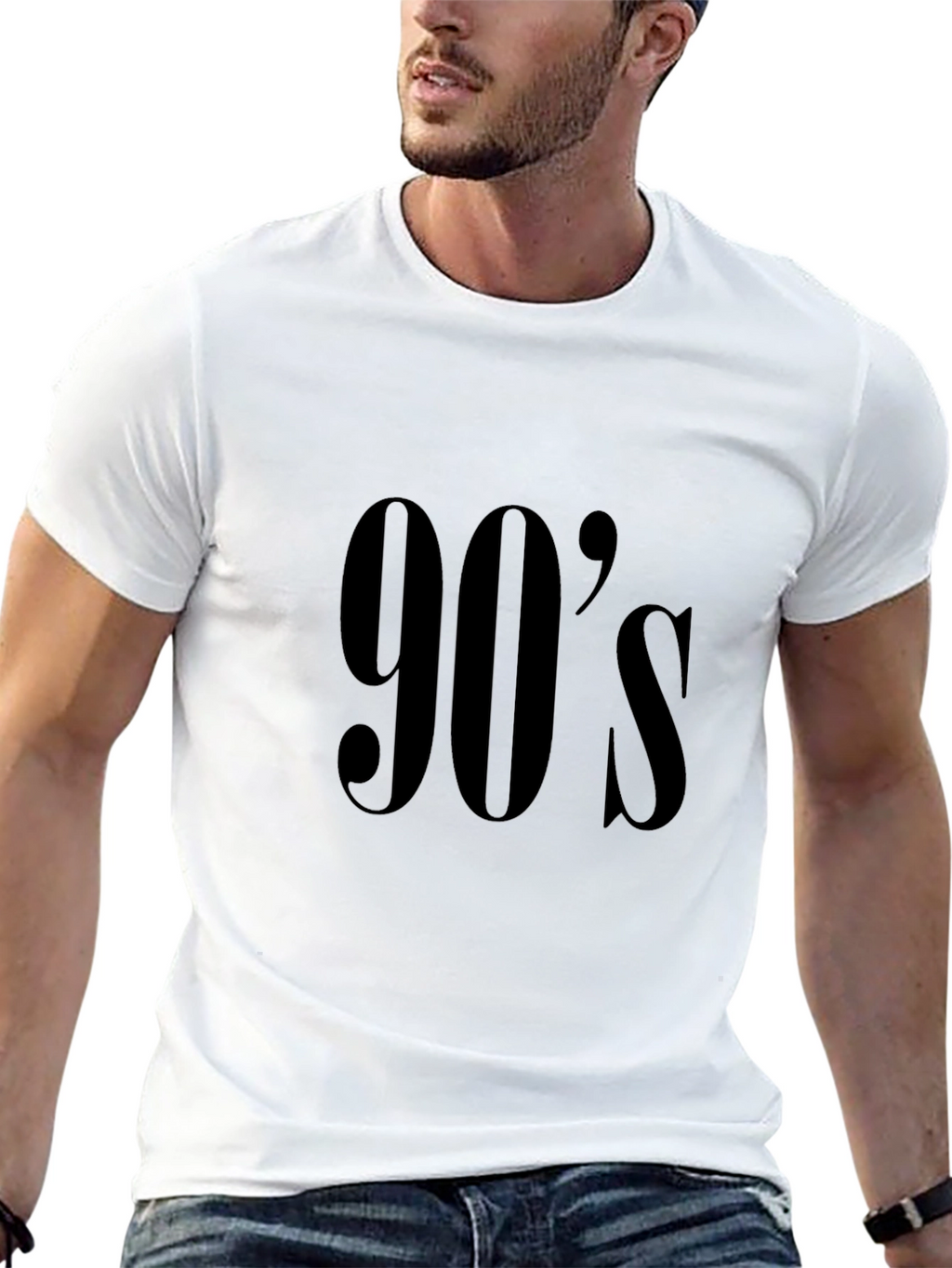 90s Throwback Black Graphic Tee